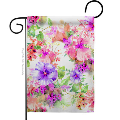Double Sided 18.5'' H x 13'' W Polyester Garden Flag