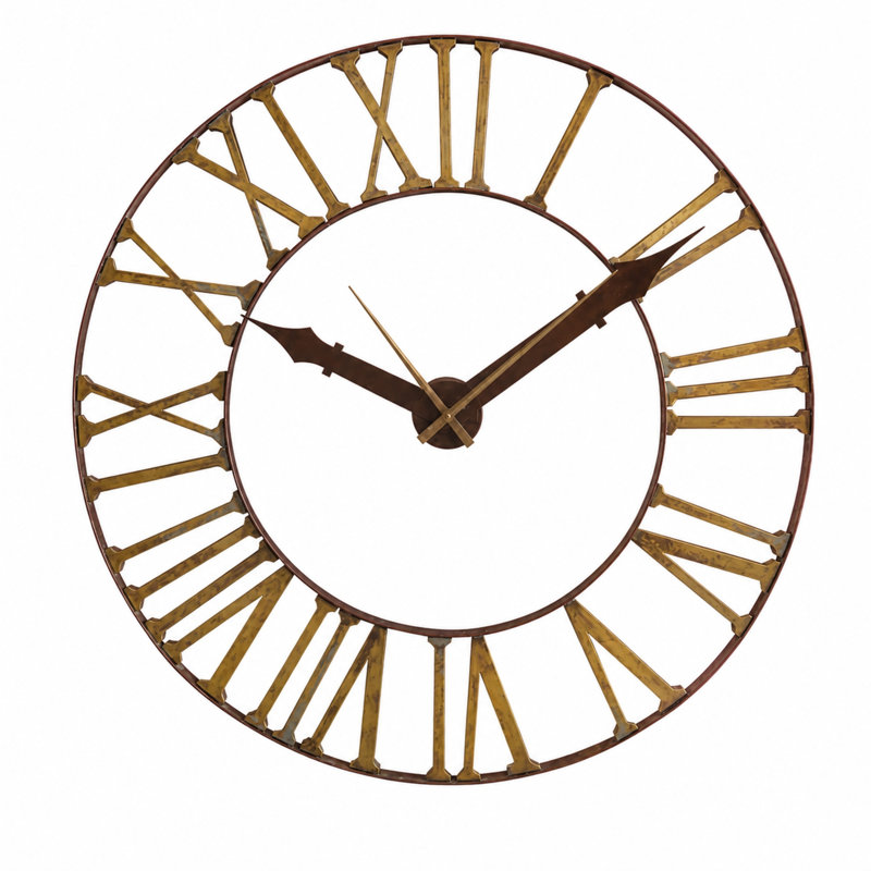 Asher Metal Skeleton Wall Clock