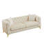 Canapé Chesterfield de luxe avec revêtement en velours capitonné