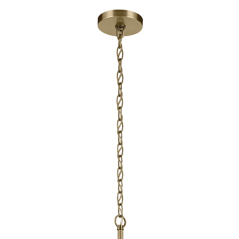 Lustre 6 lumières 21,75 "21,75", Laiton