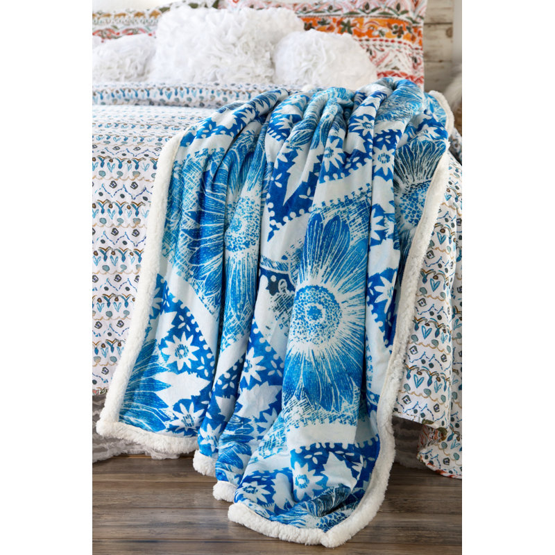  Couverture en sherpa Chakra Blossom