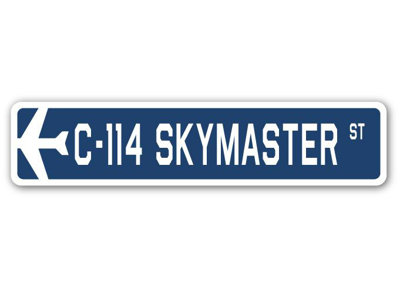 Plaque de rue Bilodeau C-114 Skymaster Air Force