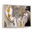 Vagues de marbre dorées et grises - peinture sur toile-67231936-67231940