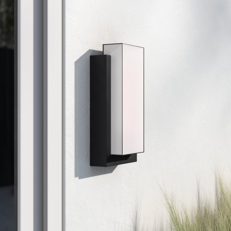 Aluminum LED Wall Light, 15" H x 8" W x 4" D