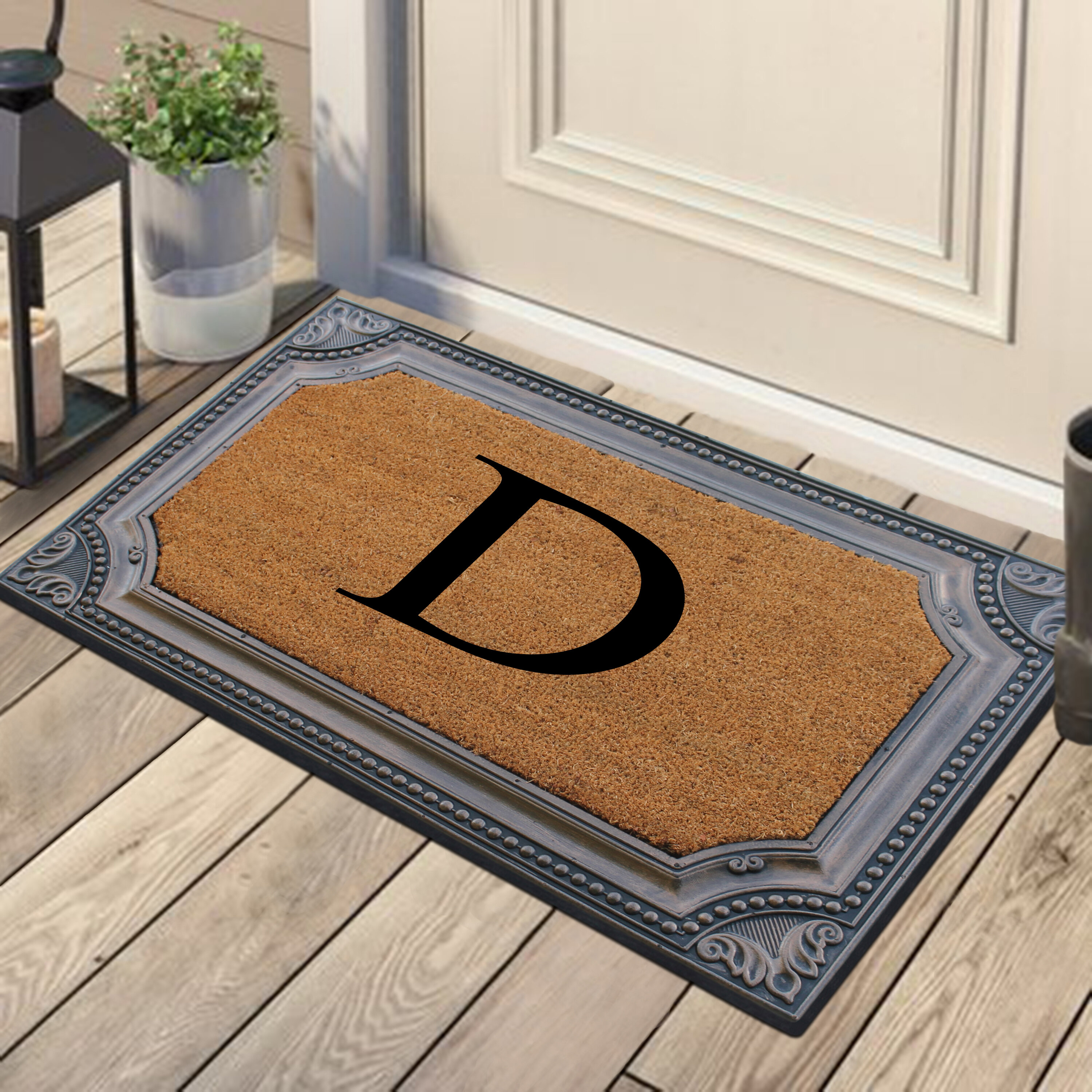 Stansel Plain Outdoor Door Mat Charlton Home Mat Size: 2'6 x 4