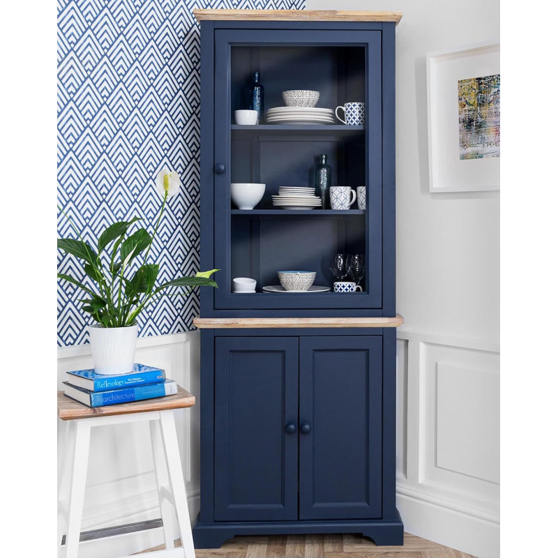 Teague Display Cabinet, Navy Blue