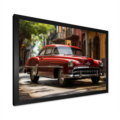 «Cuba Classic Classic Iconic Car», reproduction sur toile