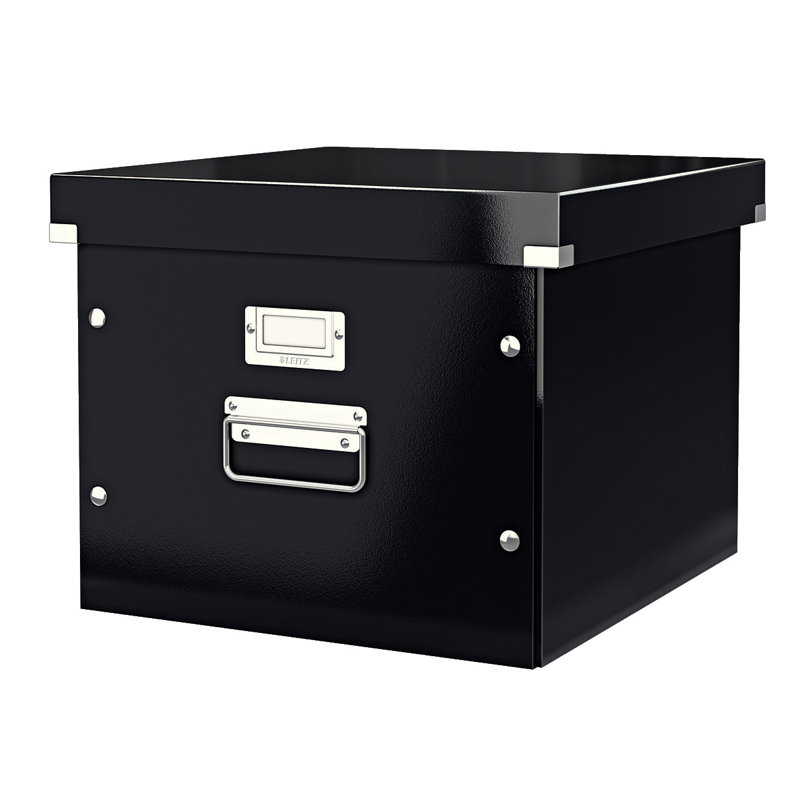 Leitz Decorative Bin, 35.7cm H x 28.5cm W x 36.7cm D, Black