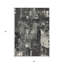 Tapis intérieur lavable abstrait 3 pi x 5 pi noir et gris