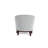 Ava Upholstered Barrel Accent Chair, Light Grey-2102708140