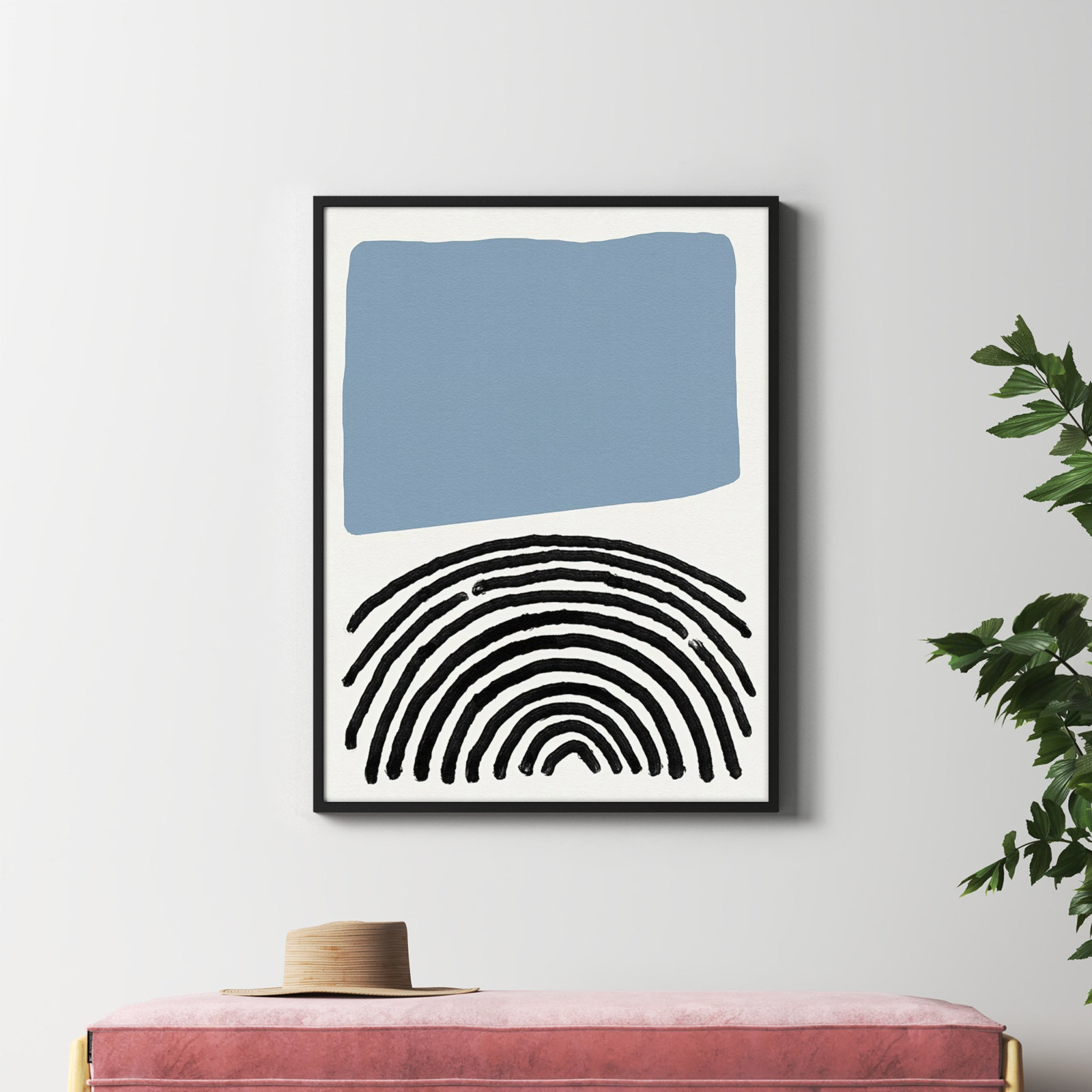 Kofi "Good Vibes III" Print by Jacob Green, Black, 41" H x 31" W x 1" D