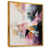 Toile avec cadre flottant or