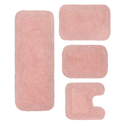 Aceyon 4 Piece Cotton Bath Rug Set