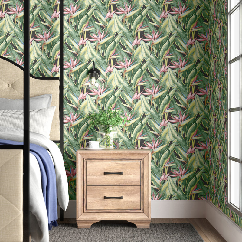 Coiner 33' x 20.5" Wallpaper Roll, Pink
