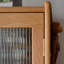 Armoire de rangement avec porte et verre