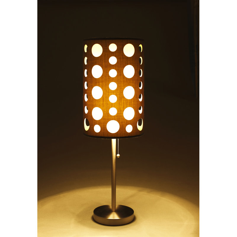 30"H GREY/WHITE RETRO TABLE LAMP