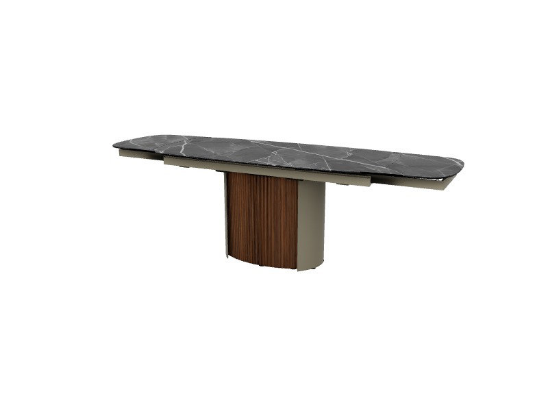 Yoroi Extendable Tables, Black Statuary