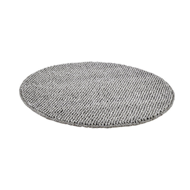 Elise Solid Colour Hand Woven Area Rug, Round rug dimensions: 160 x 160cm