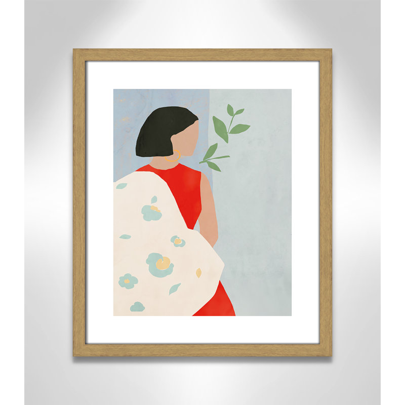 Atherstone Margarita - reproduction de cadre photo sur papier, Papier avec cadre beige, H 35,5 po x l 25,5 po x P 0,75 po