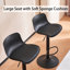 Harjyot Modern Swivel Adjustable Height Bar Stool with Backrest Footrest for Kitchen Island Bar Counter-2142645564-2139292898