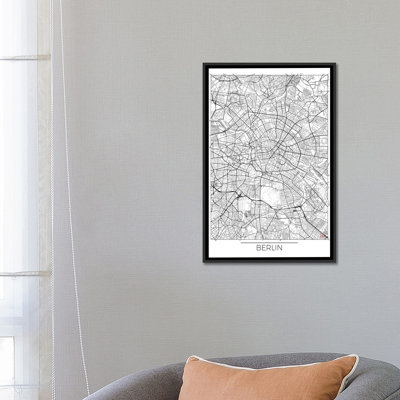 " Berlin Minimal Urban Blueprint Map " by Hubert Roguski