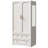 Armoire Wardrobe Closet With Full-length Mirror, Wardrobe Cabinet with 2 Drawers, Wardrobe Armoire with Shelves and Hanging Rod 