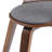 Lowell Bentwood Upholstered Dining Chair with Curved Backrest in Mid-Century Modern Style-1941883123