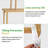 Bamboo Bookcase Staggered Shelving Unit Storage Rack Organizer With High And Low Shelves