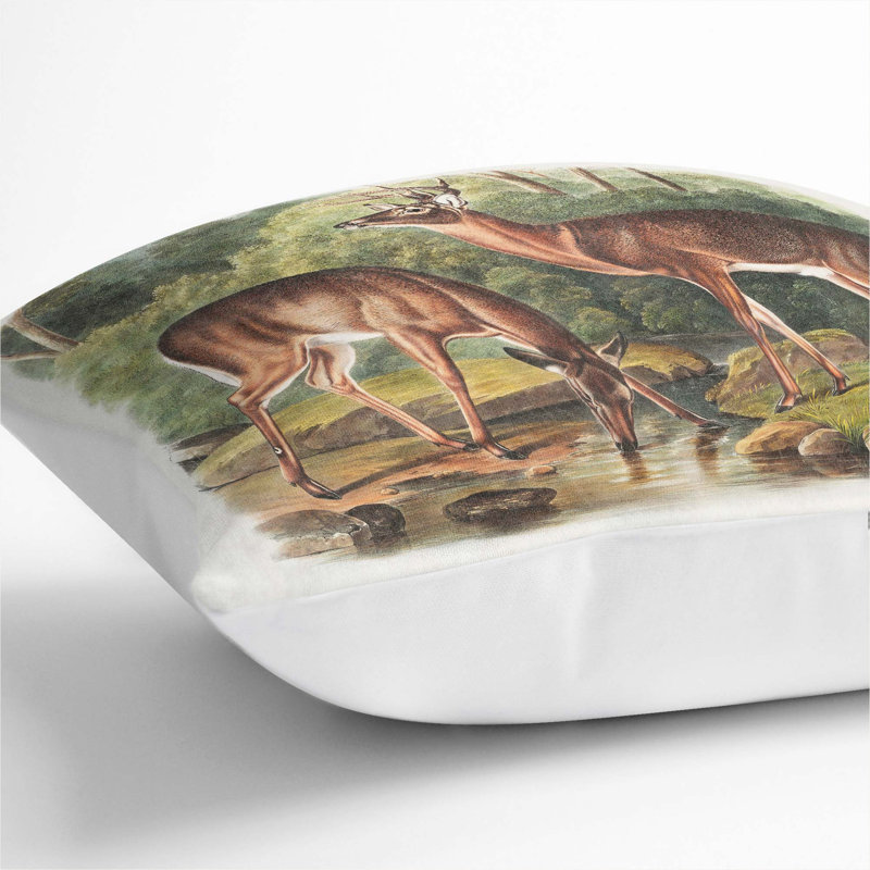 Square Cushion, 40cm H x 40cm W x 15cm D, White