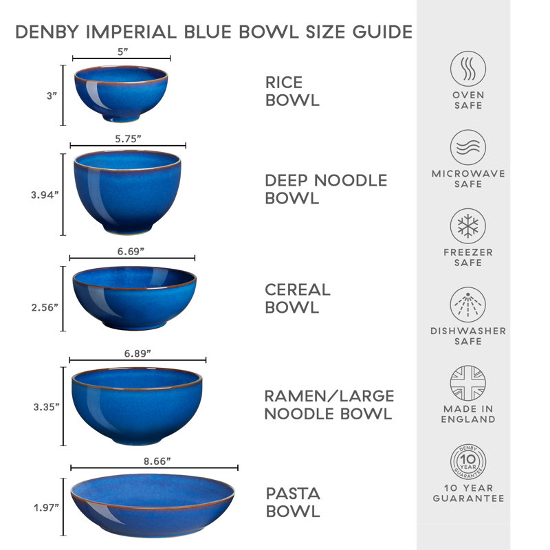 Imperial Blue Ramen/Large Noodle Bowl - Thumbnail 3