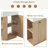 22" Bathroom Vanity with Sink,right -hand opening