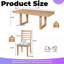 Ensemble de table de salle à manger extensible 7 pièces avec 6 chaises rembourrées-1233248586