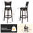  Leather Back Swivel Bar Stools 34" (Set Of 2)-1195879974