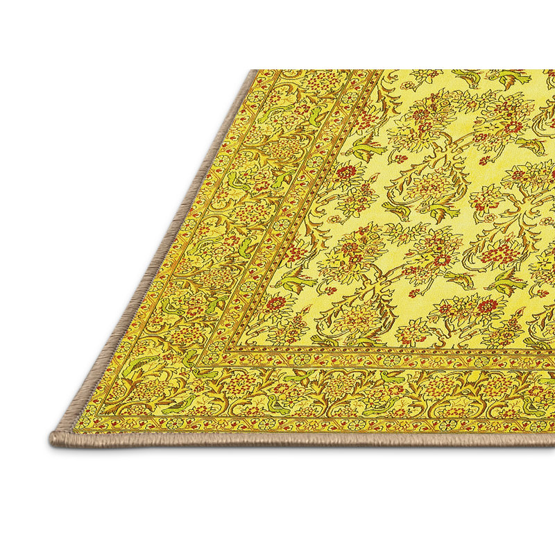Annig Washable Oriental Indoor Rug, Rectangle 2' x 3'