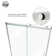 Sliding Shower Door - (56"-60") W X 76" H Single Sliding Frameless With Clear Tempered Glass,Stainless Steel Hardware Inclued.