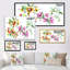 Illustration de fleurs blanches - Peinture sur toile-848192420-848192416