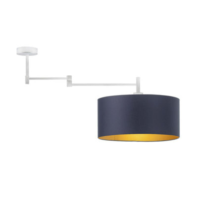 Stevie Fabric Semi Flush Mount