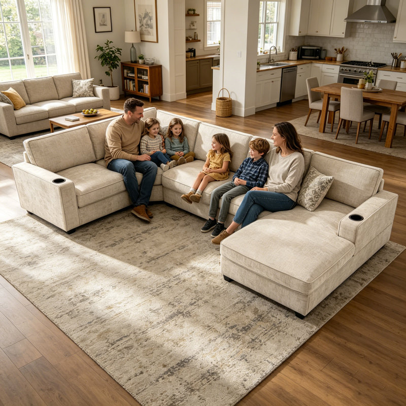 Canapé modulaire 3 pièces Dinola