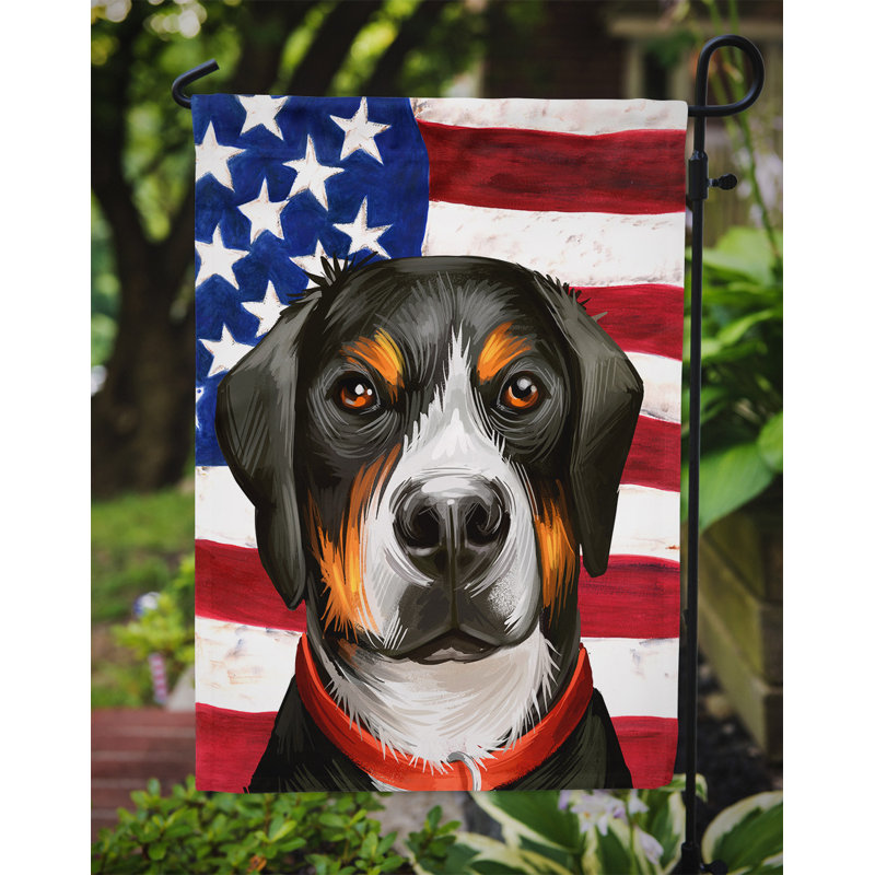 Polyester à 2 côtés 15 x 11 po drapeau de jardin, Grand bouvier suisse
