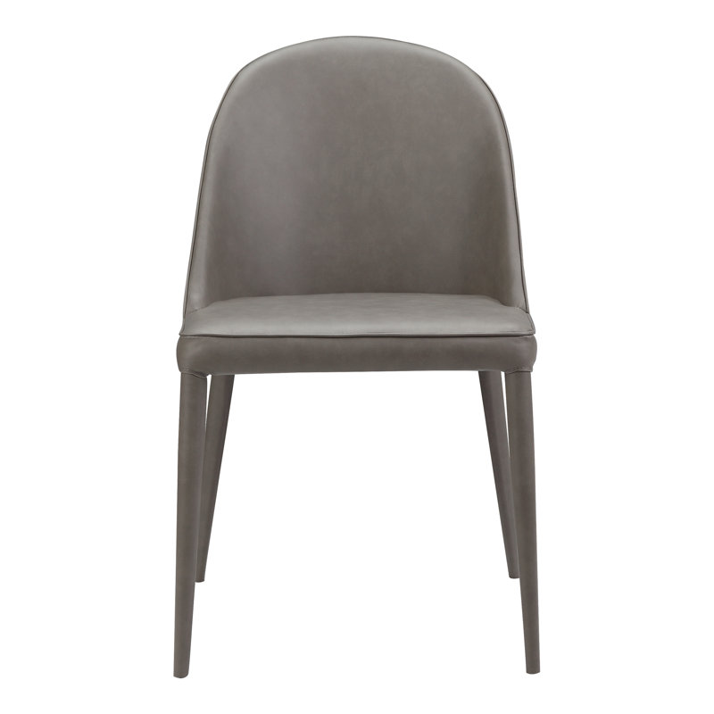 Brennon Upholstered Dining Chair, Grey Faux Leather