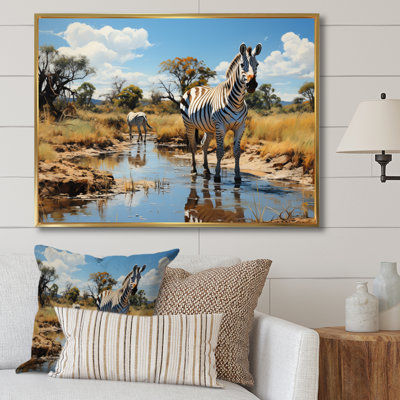 "Zebra Impressionistic Equus This I", reproduction d'art sur toile