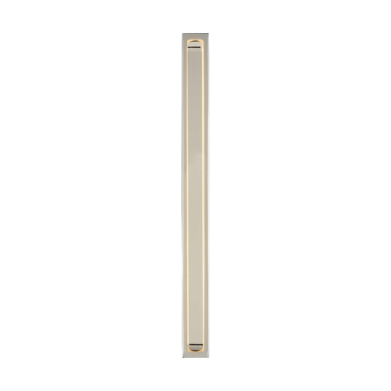 Bloccare 1 - Light LED Vanity Light, Polished Nickel, 17.9" H x 1.5" W x 1.4" D
