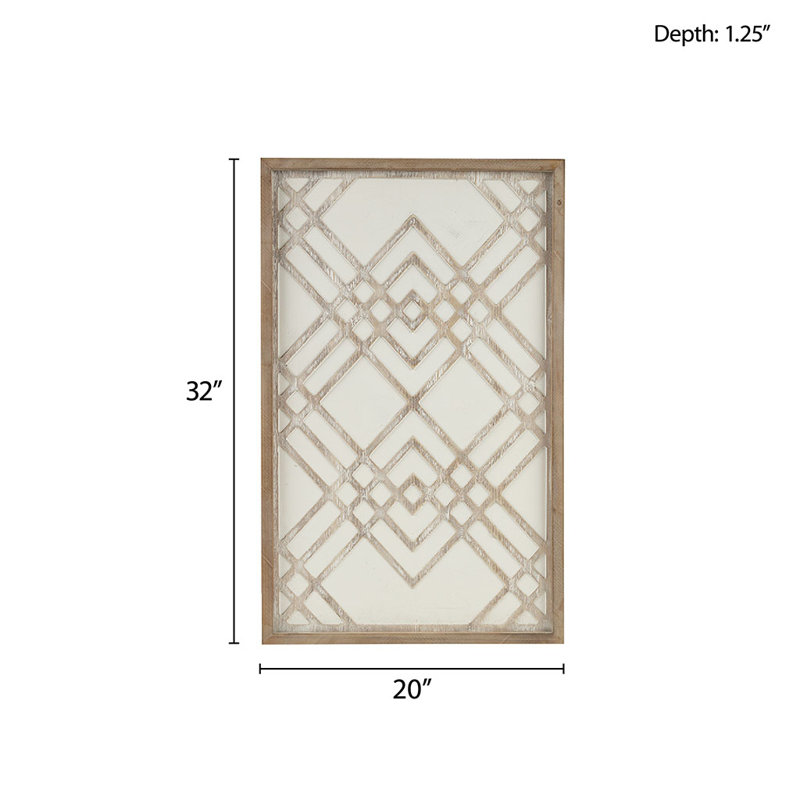 Farmhouse Abstract Wall Decor on Solid Wood