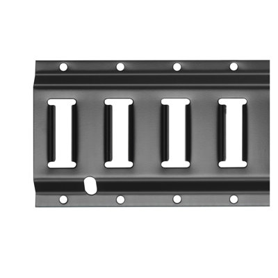 4-Pack Heavy Duty E-Track Rails for Cargo Control - 7.7ft Steel Trailer Tie Down System & Garage Wall Organizer