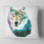 Coussin de dessin à double exposition à la tête loup animal-29965795-29965798