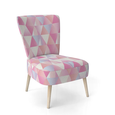 Chaise d'appoint rembourrée à motif floral - Chaise d'appoint moderne à motif floral