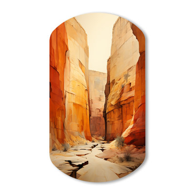 Marvalyn - Canyon Cylinder Shape Assymterical Metal Wall Art