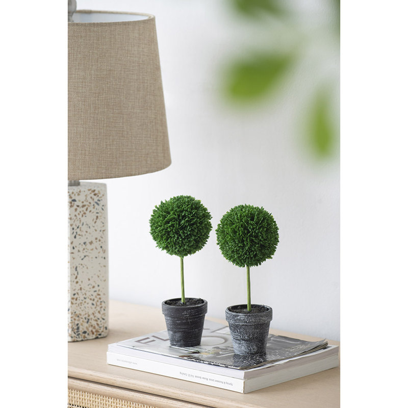 Ensemble de 4 buis artificiels en pot, Black, 3