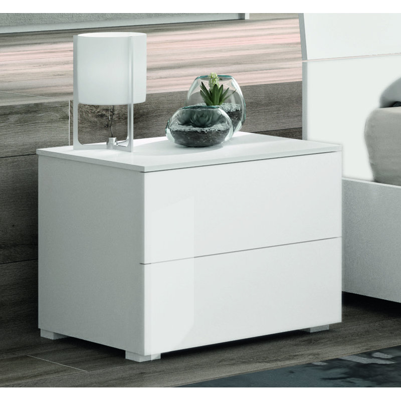 Privilegio 55cm W Manufactured Wood Bedside Table