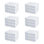 Petit système de rangement 3 tiroirs en plastique transparent Stérilite, blanc
